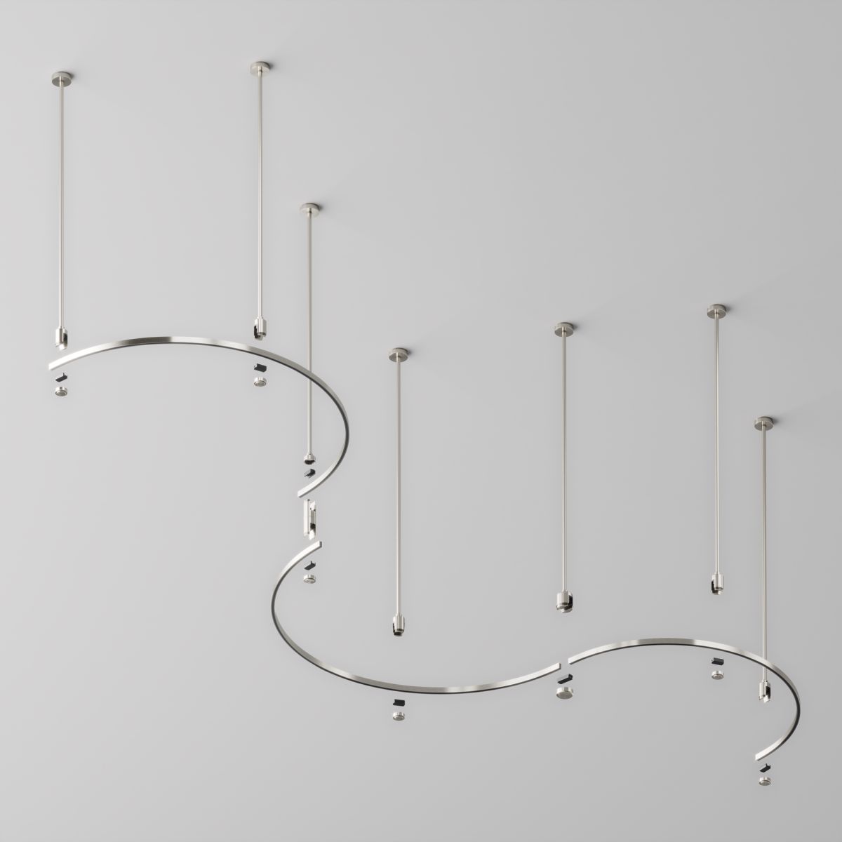 Шинопровод магнитный накладной/подвесной Maytoni Flarity TRX154-SR-D650-PT