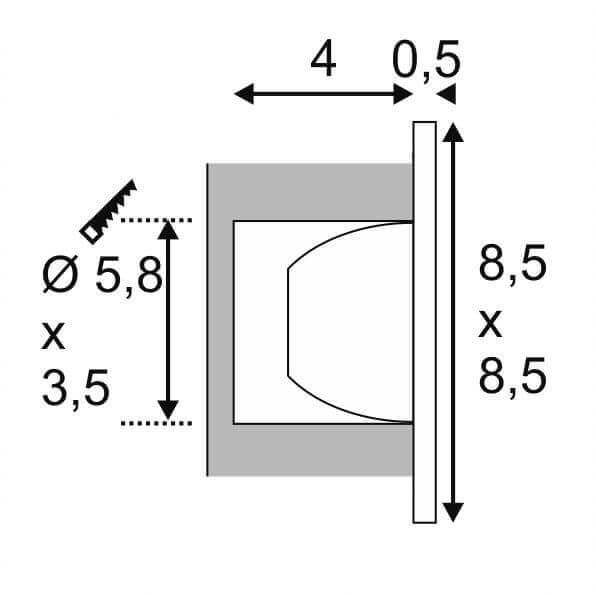 Встраиваемый светодиодный светильник SLV Pho 146211
