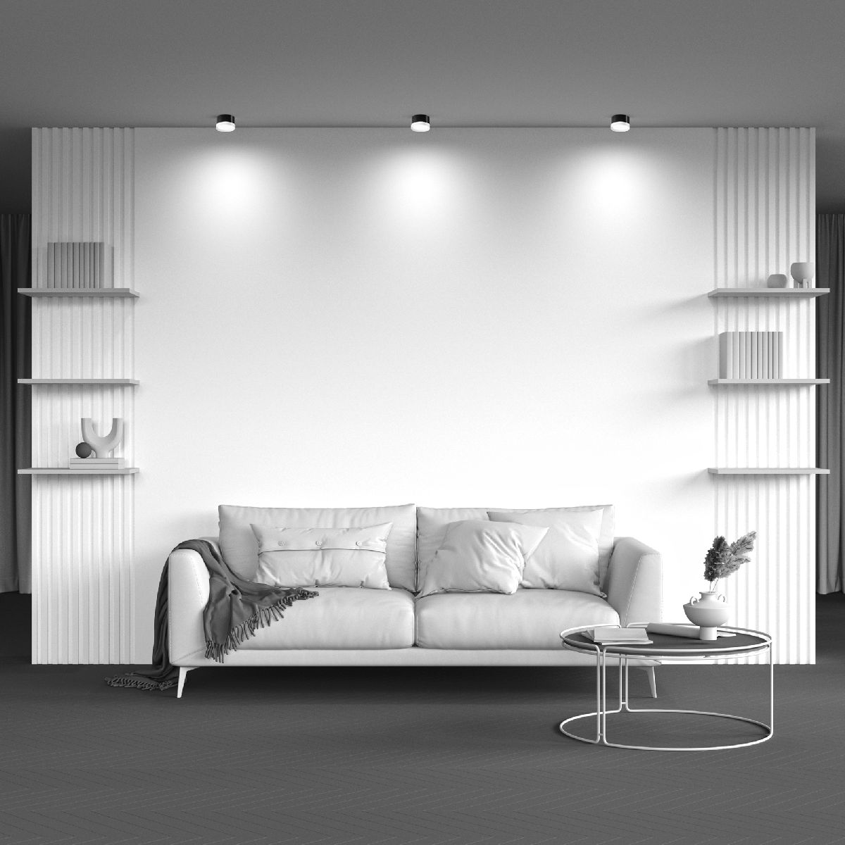 Потолочный светильник Maytoni Technical Hoop C086CL-GX53-SRD-BW