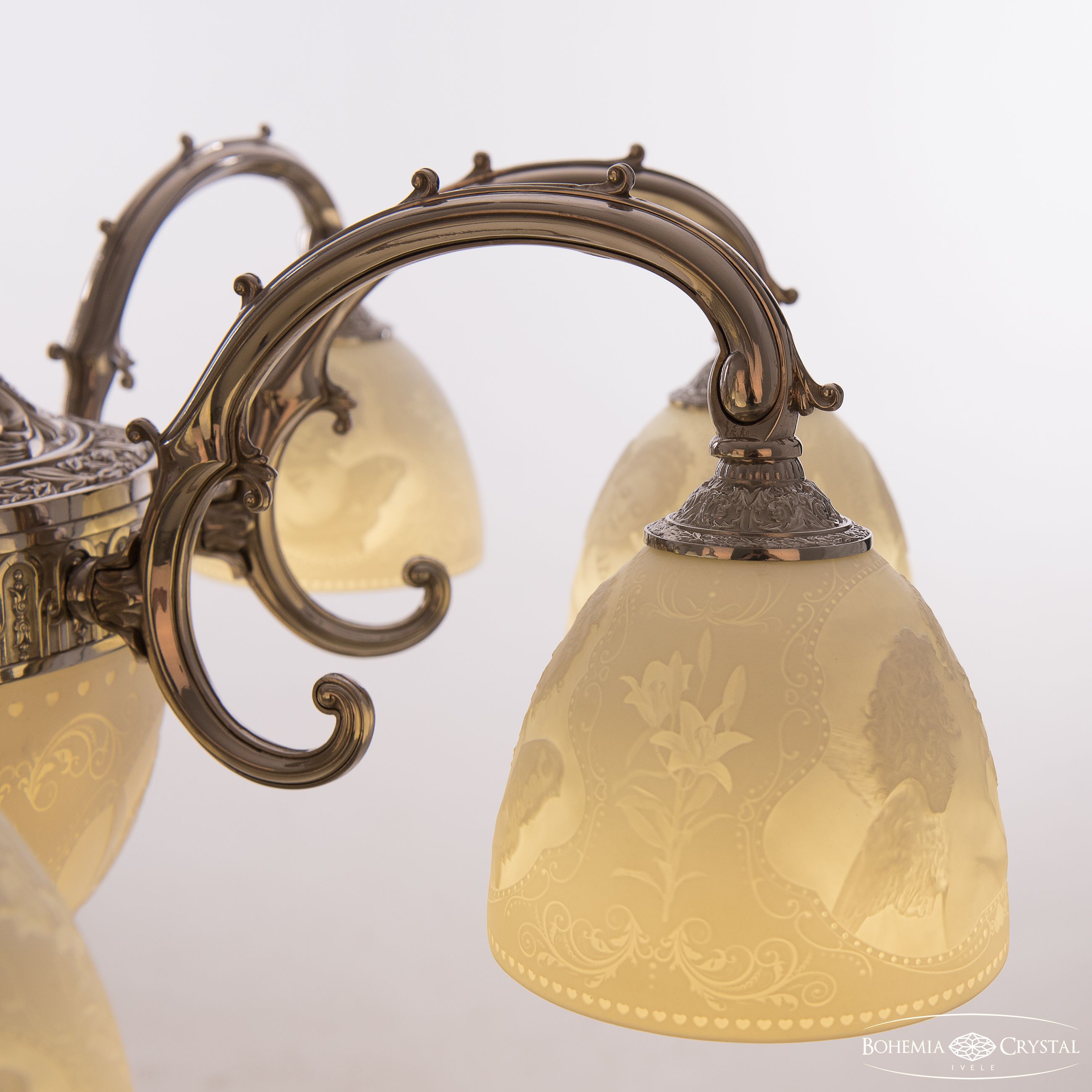 Подвесная люстра Bohemia Ivele Crystal Verona 72109P/8/210 Ni P1 D Angel