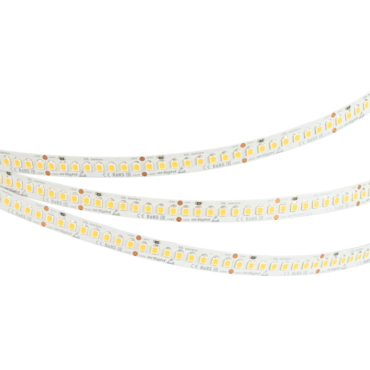 Светодиодная лента Arlight UL-A200-10mm 24V Warm2700 (20 W/m, IP20, 2835, 5m) 037222