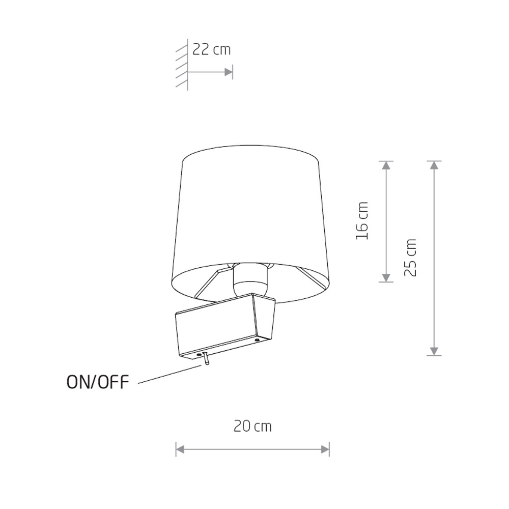 Бра серое Nowodvorski Chillin 8200