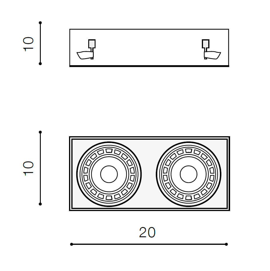 Встраиваемый светильник Azzardo Nova 2 GIPs AZ2935