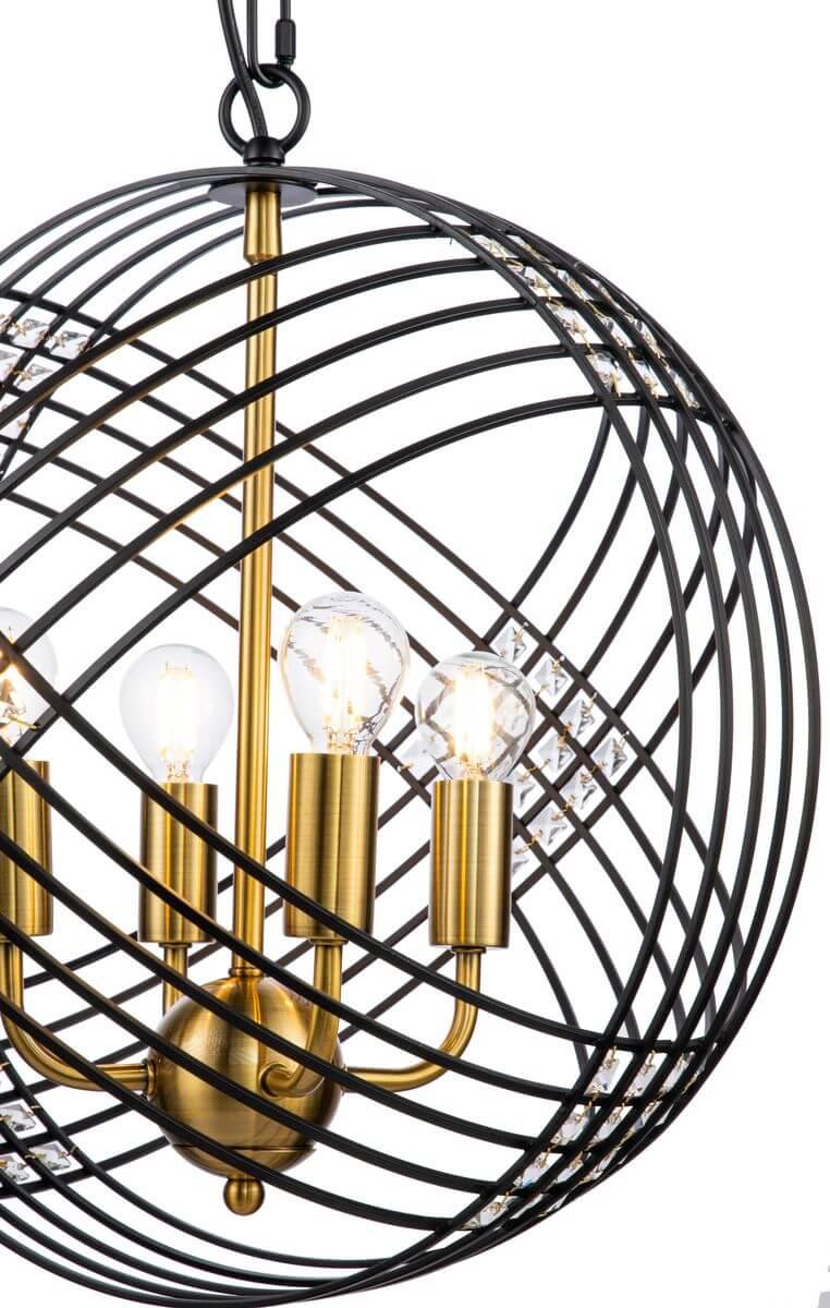 Подвесная люстра Indigo Fresco 10001/4P Black V000102