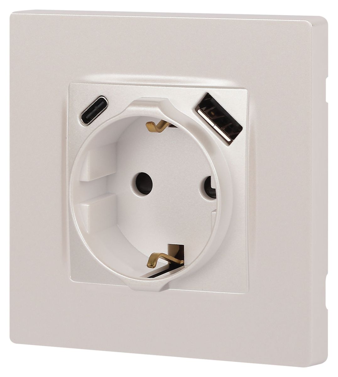 Розетка со шторками с USB type-A+C Эра 12-4108-15 Б0067767