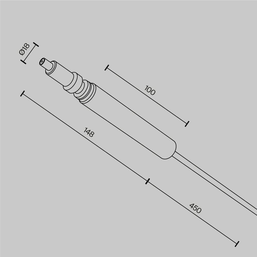 Ввод питания для штанговой системы Maytoni Axity CA002PI-BS