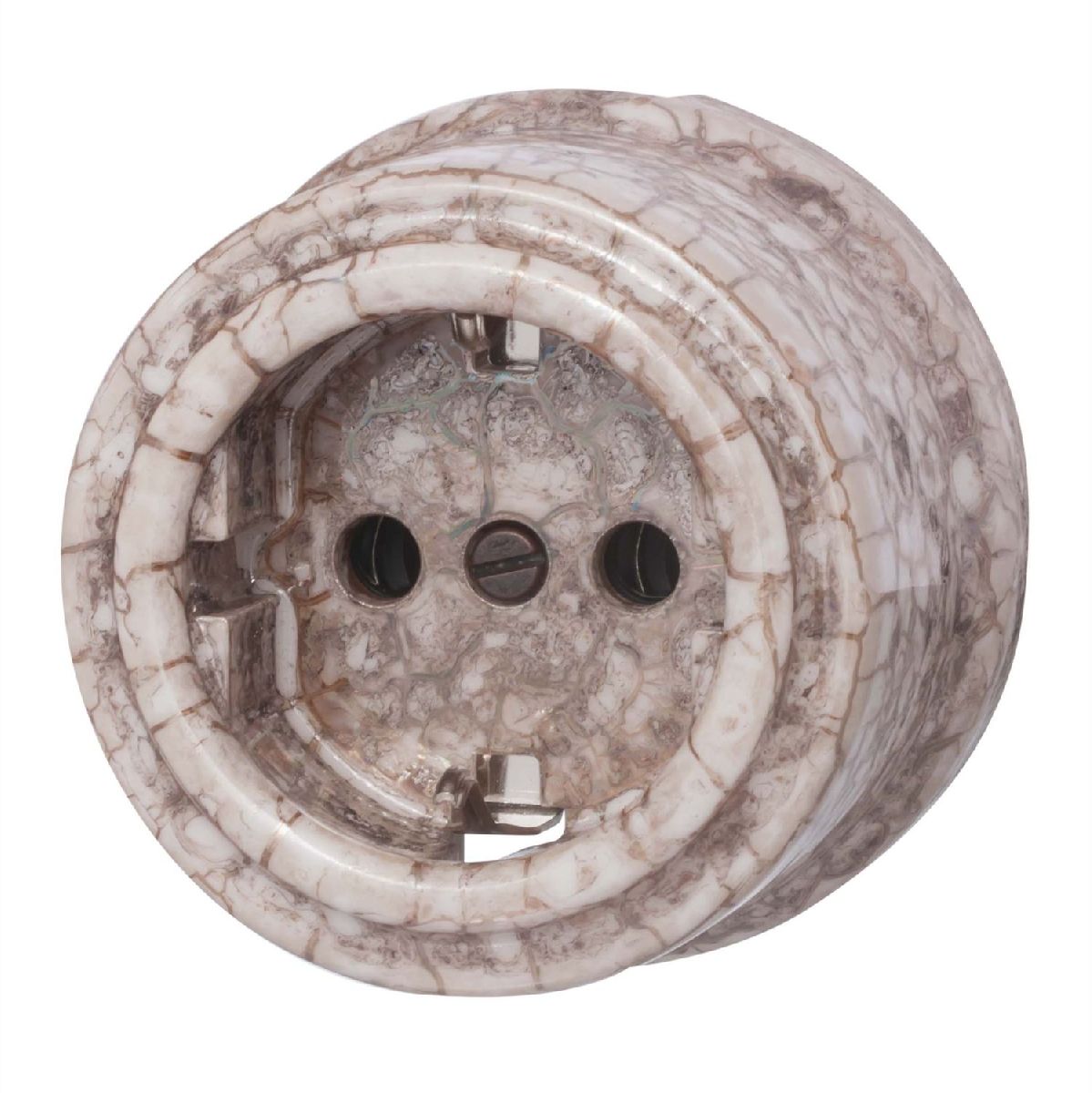 Розетка с заземляющим контактом Bironi Лизетта B1-101-09