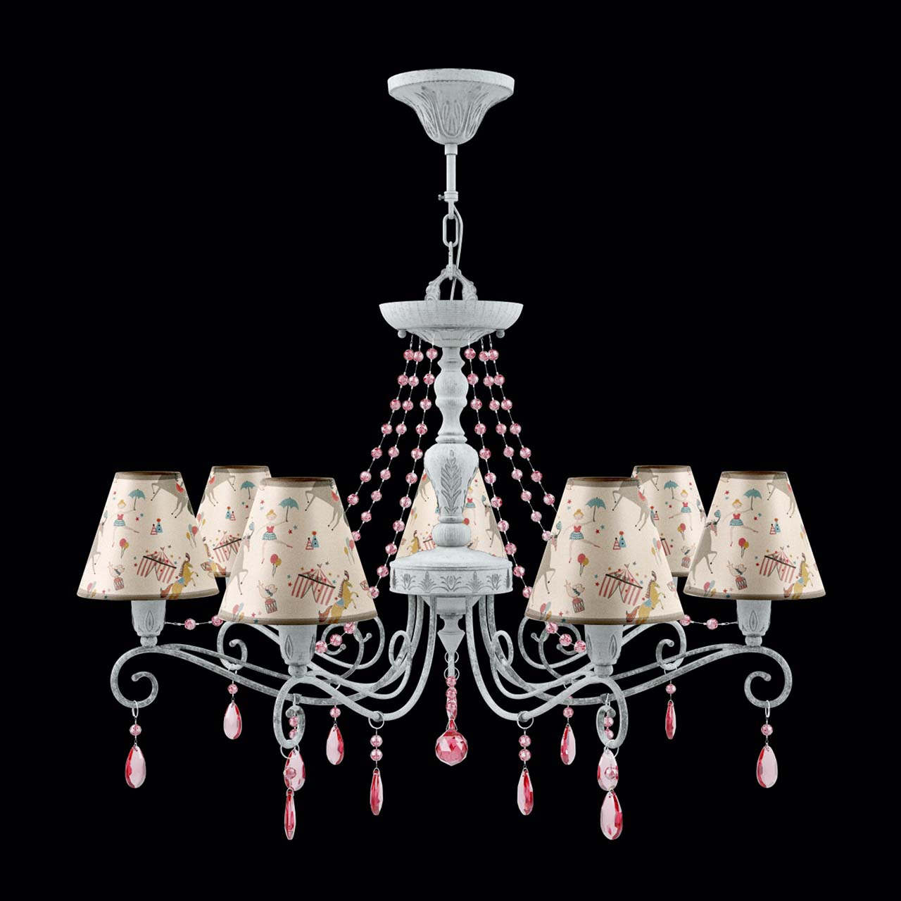 Подвесная люстра Lamp4you Provence E4-07-G-LMP-O-14-CRL-E4-07-PK-UP