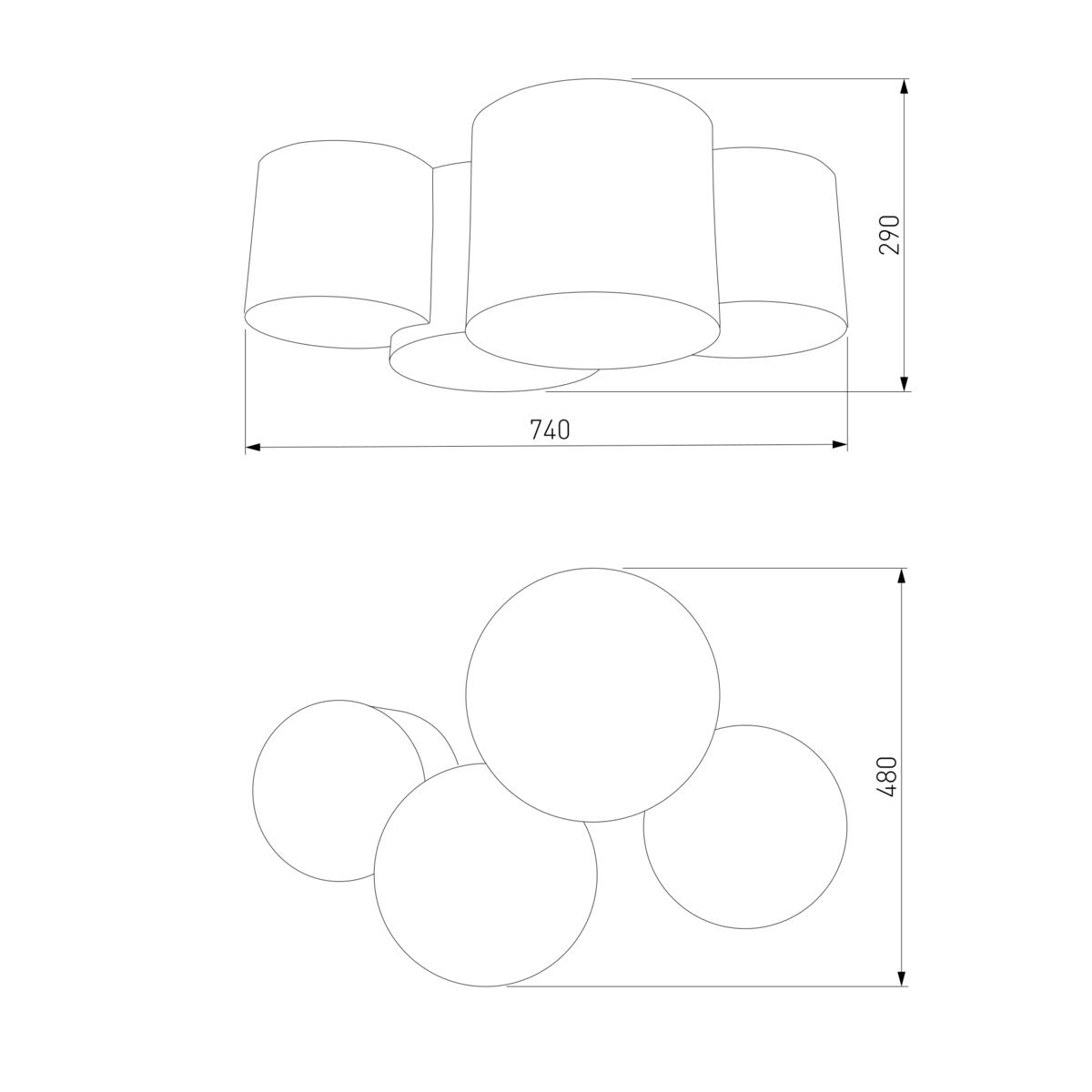 Потолочный светильник TK Lighting Mona Colour 4184 Mona Colour