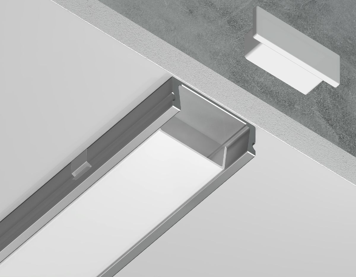 Алюминиевый накладной профиль Ambrella Light Alum Profile GP1700AL