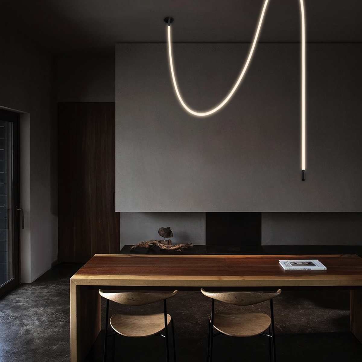 Потолочный светильник длинный Loft IT Thread 10388A Brass