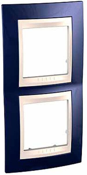 Рамка 2-постовая вертикальная Schneider Electric Unica Хамелеон MGU6.004V.542