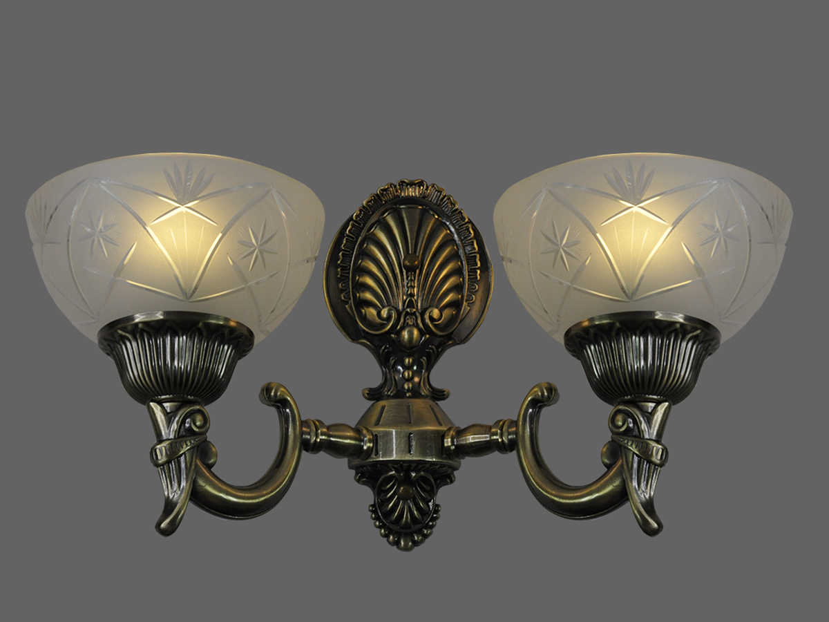 Бра Elvan BR-161/2-2xE27-Br