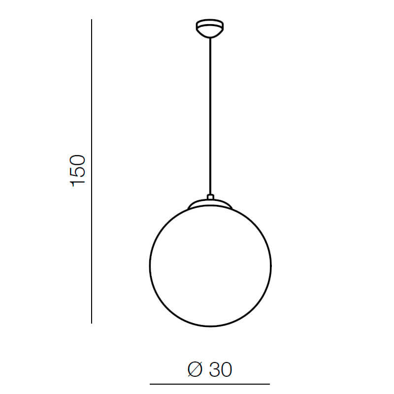 Подвесной светильник Azzardo White ball 30 AZ2516