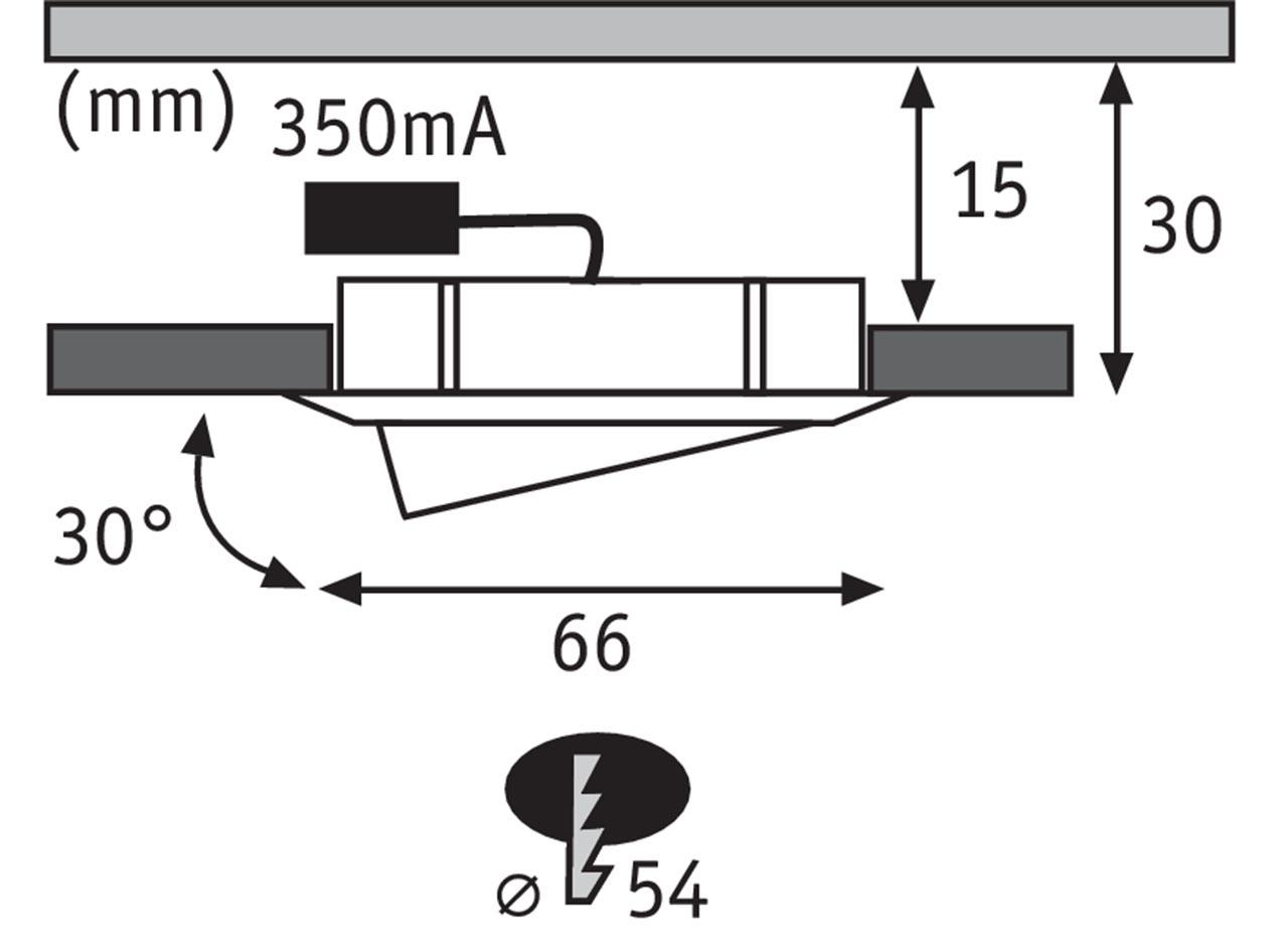 Мебельный светодиодный светильник Paulmann Micro Line Schwenkbar 92087