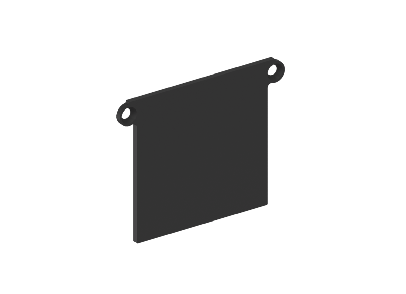 Боковая глухая заглушка Donolux для профиля L18519 CAP18519RAL9005