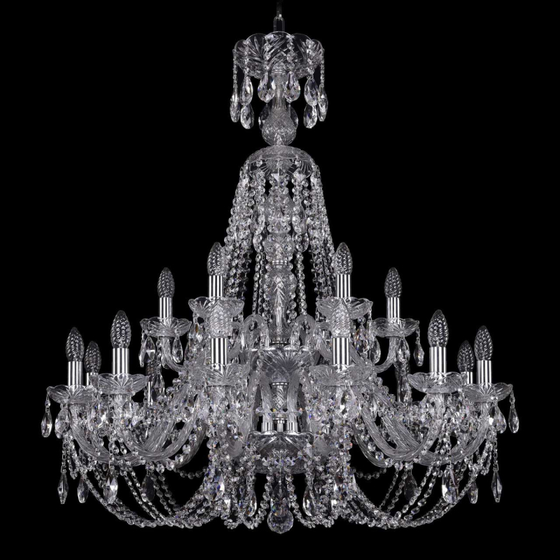 Подвесная люстра Bohemia Ivele 1406/12+6/300/XL-95/2d/Ni
