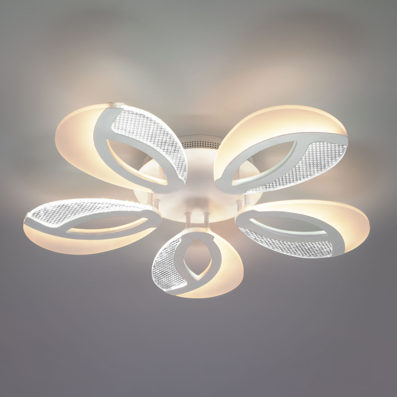 Потолочный светодиодный светильник Eurosvet Flake 90140/5 белый