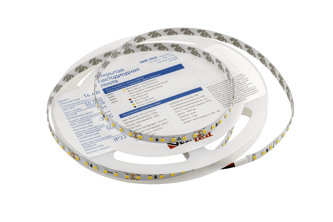 Светодиодная лента DesignLed DSG2120-24-WW-33 005587