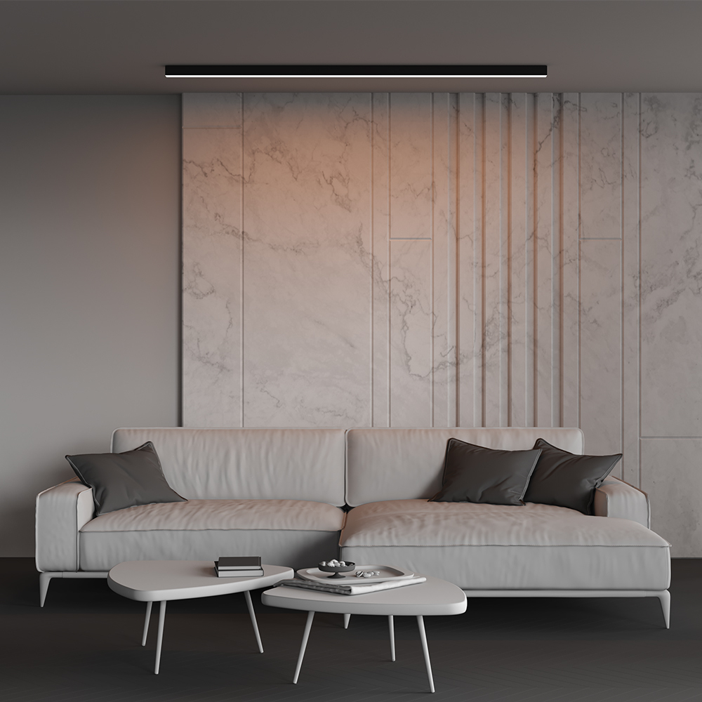 Линейный накладной светильник Maytoni Technical 3000K 35x35 (Черный, 2 м) LL311015