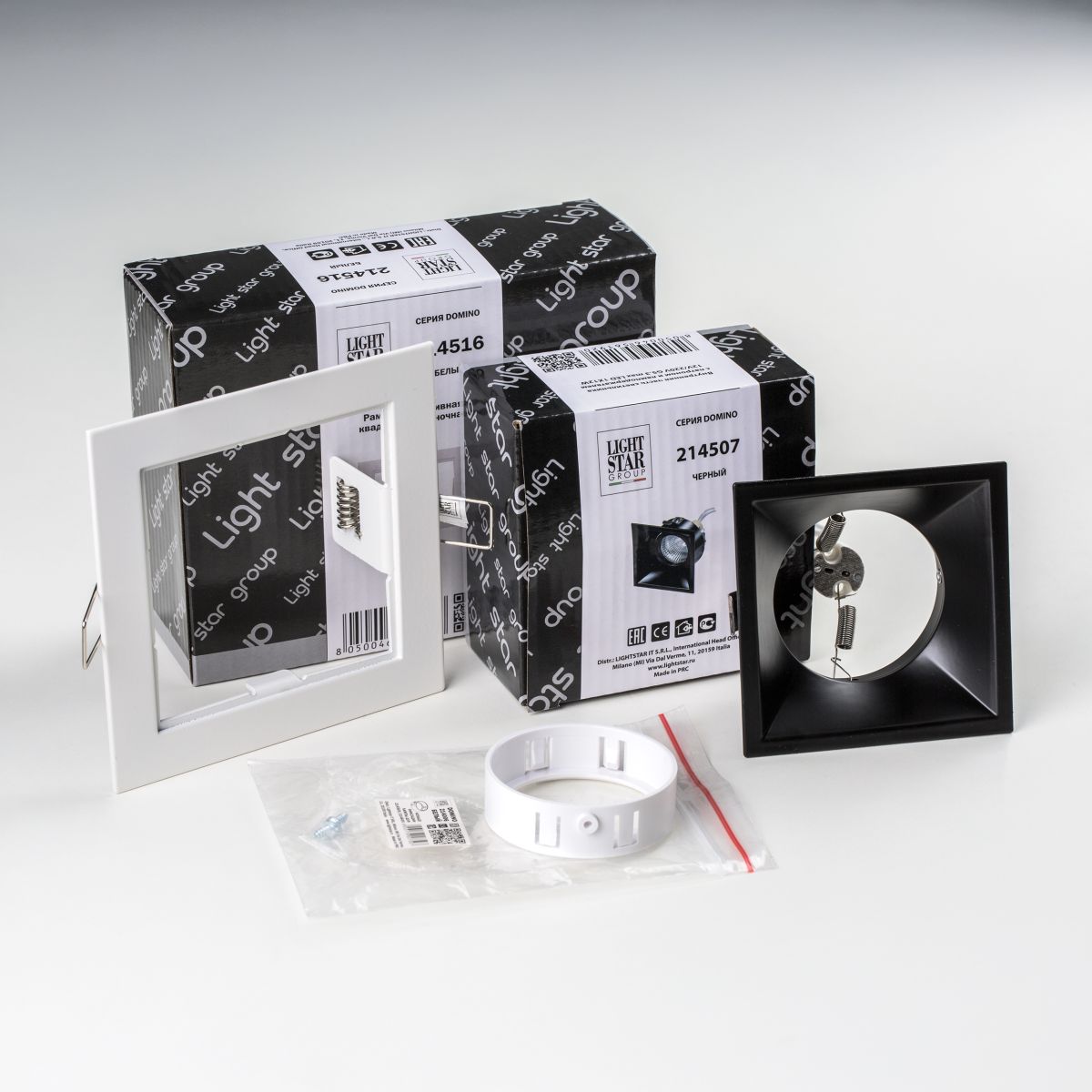 Встраиваемый светильник Lightstar Domino (214516+214507+214006) D51607WMOD