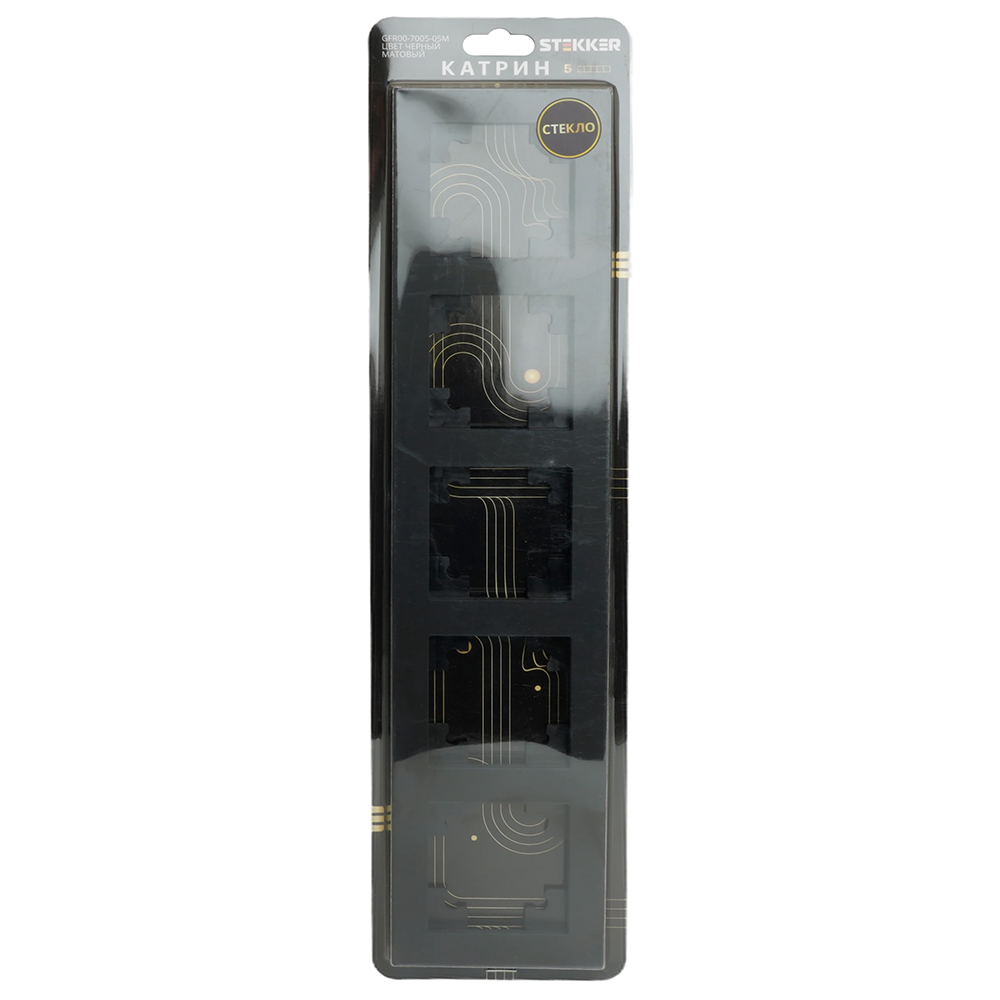 Рамка пятиместная Stekker GFR00-7005-05М Катрин 49604