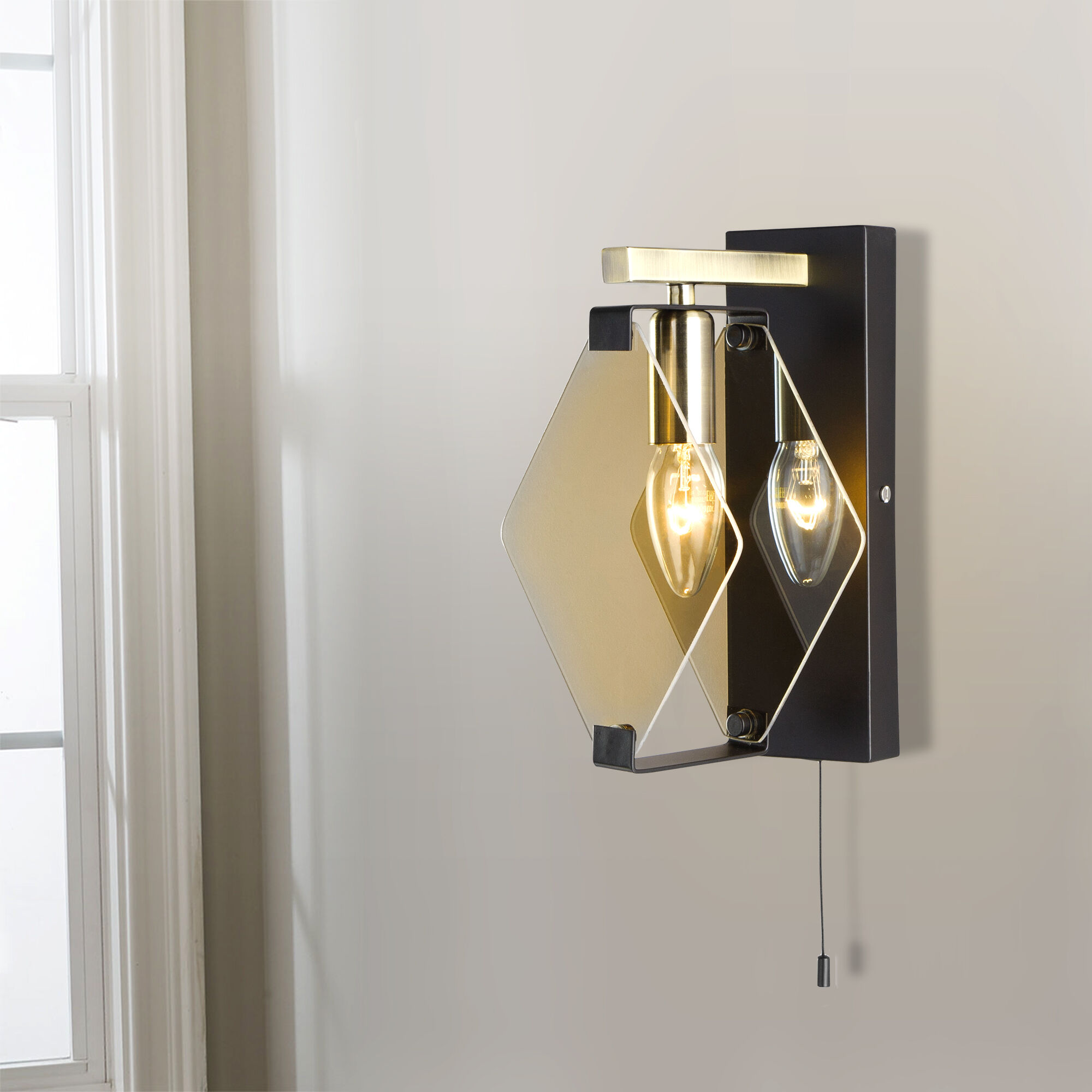 Бра Eurosvet Aragon 60126/1 черный (60116/1)