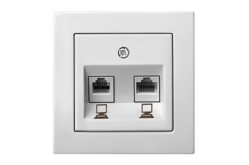 Розетка компьютерная двойная (RJ45) Liregus Epsilon 28-033