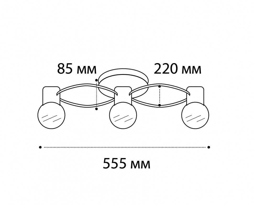 Потолочный светильник Italline Vega PL 6088/3 bronze