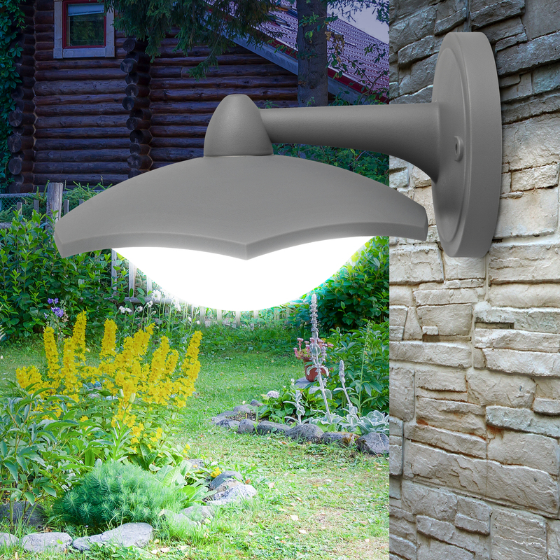 Уличный настенный светильник Эра ДБУ 07-8-007 У1 «Дели 5» серый Б0057529