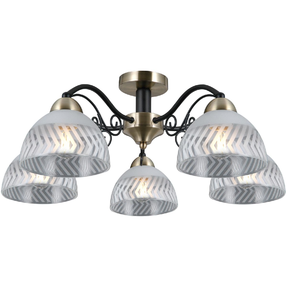 Потолочная люстра Illumico IL0435-5CSQ-24 BK AB SPICA