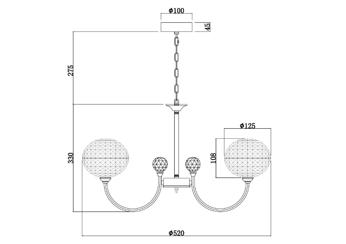 Подвесная люстра Freya Degni FR6026PL-06CH
