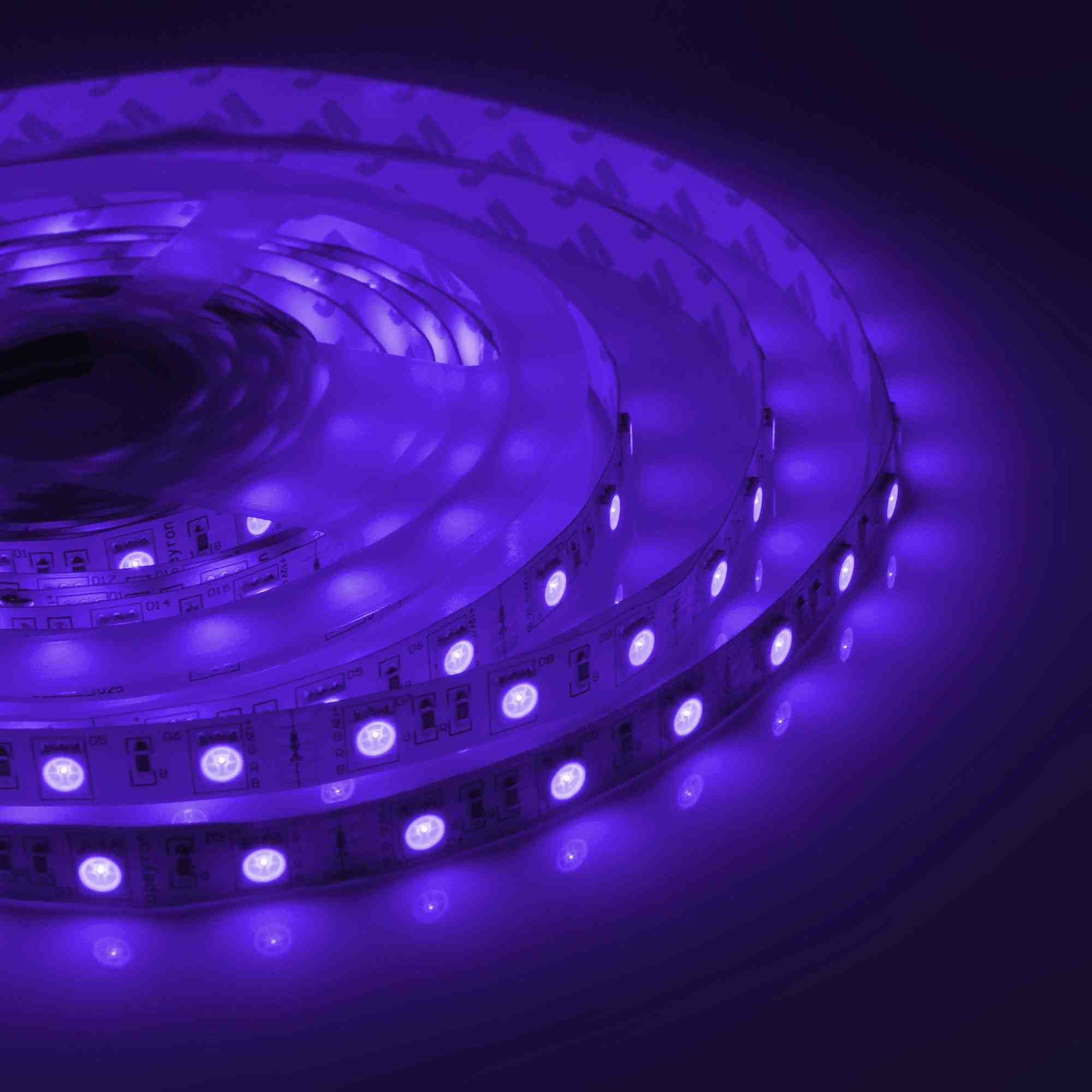 Светодиодная лента Apeyron 12В СТ 14,4Вт/м smd5050 60д/м IP67 (НАНО) 5м RGB 00-75