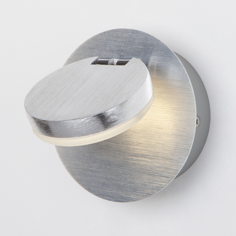 Настенный светодиодный светильник Eurosvet Cover 20004/1 алюминий