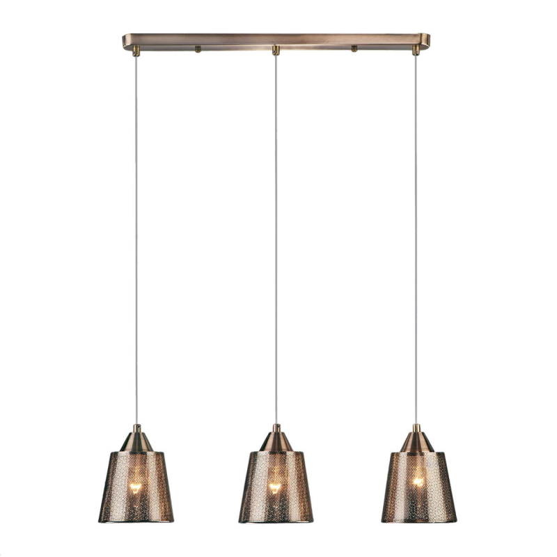 Подвесной светильник Eurosvet Ollie 50016/3 античная бронза