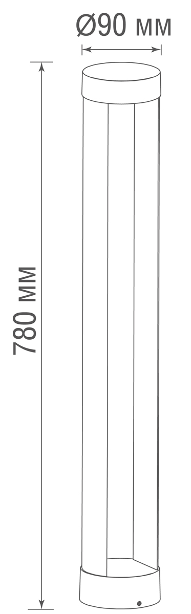 Ландшафтный светильник Donolux Dot DL20473W9DG 750