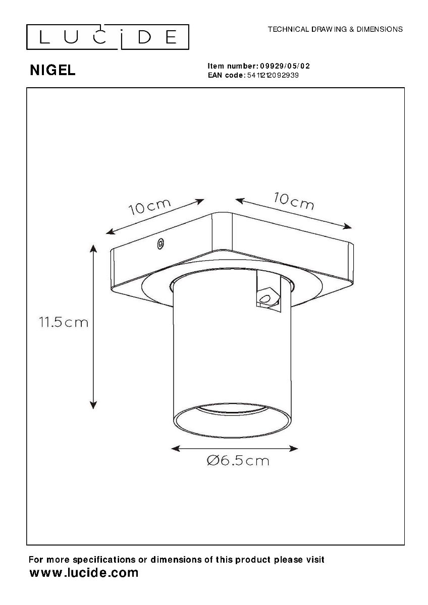 Спот Lucide Nigel 09929/05/02