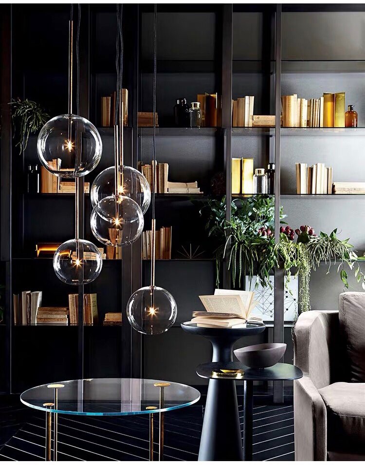 Подвесной светильник Delight Collection Ball Sola 9217P/D120 gold