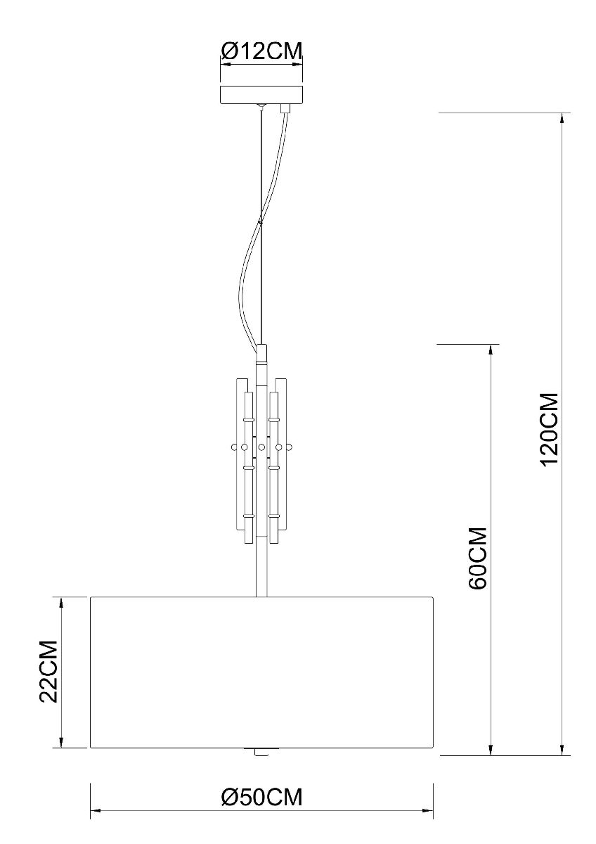 Подвесной светильник Arte Lamp Taygeta A4097SP-5CC