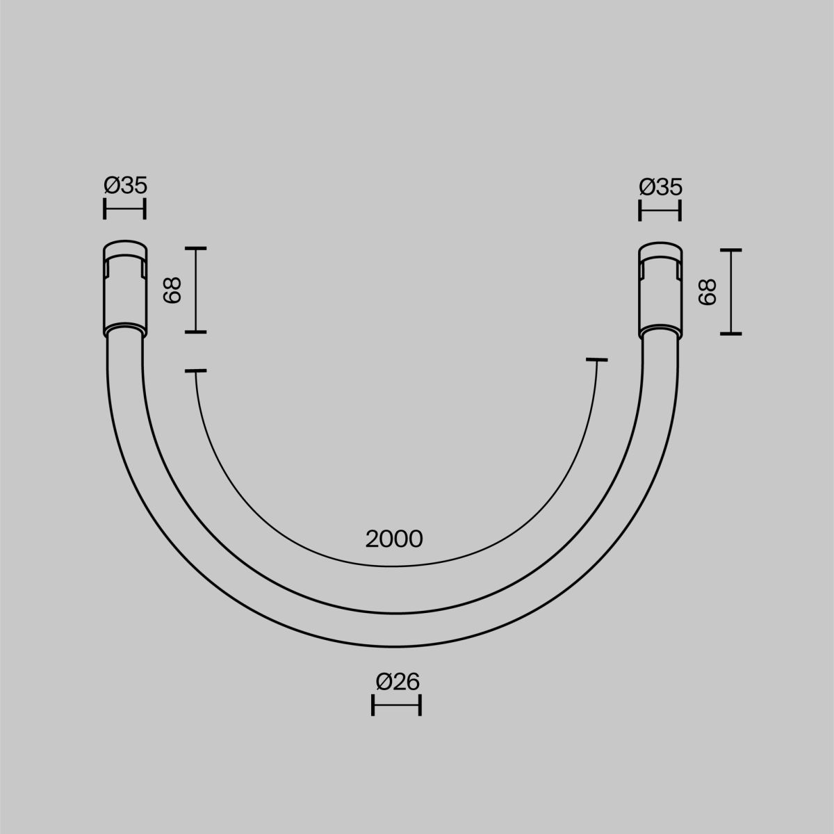Трековый магнитный светильник Maytoni Technical Tau Flarity TR154-1-27W4K-B
