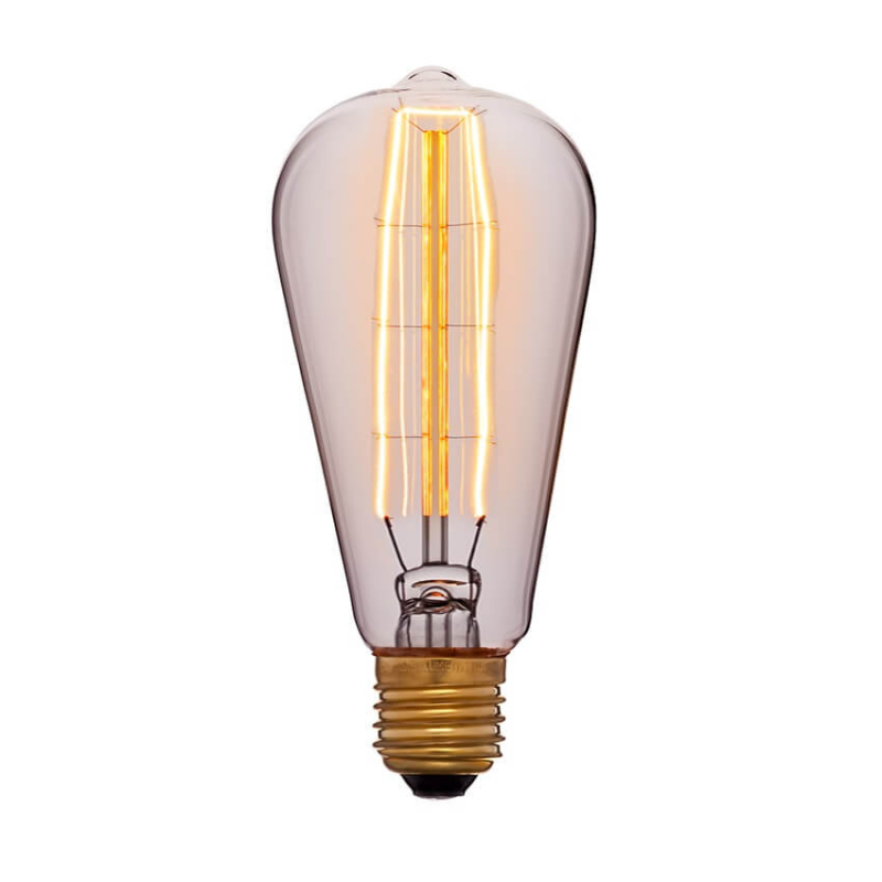 Лампа накаливания Sun Lumen E27 40W золотая 053-563