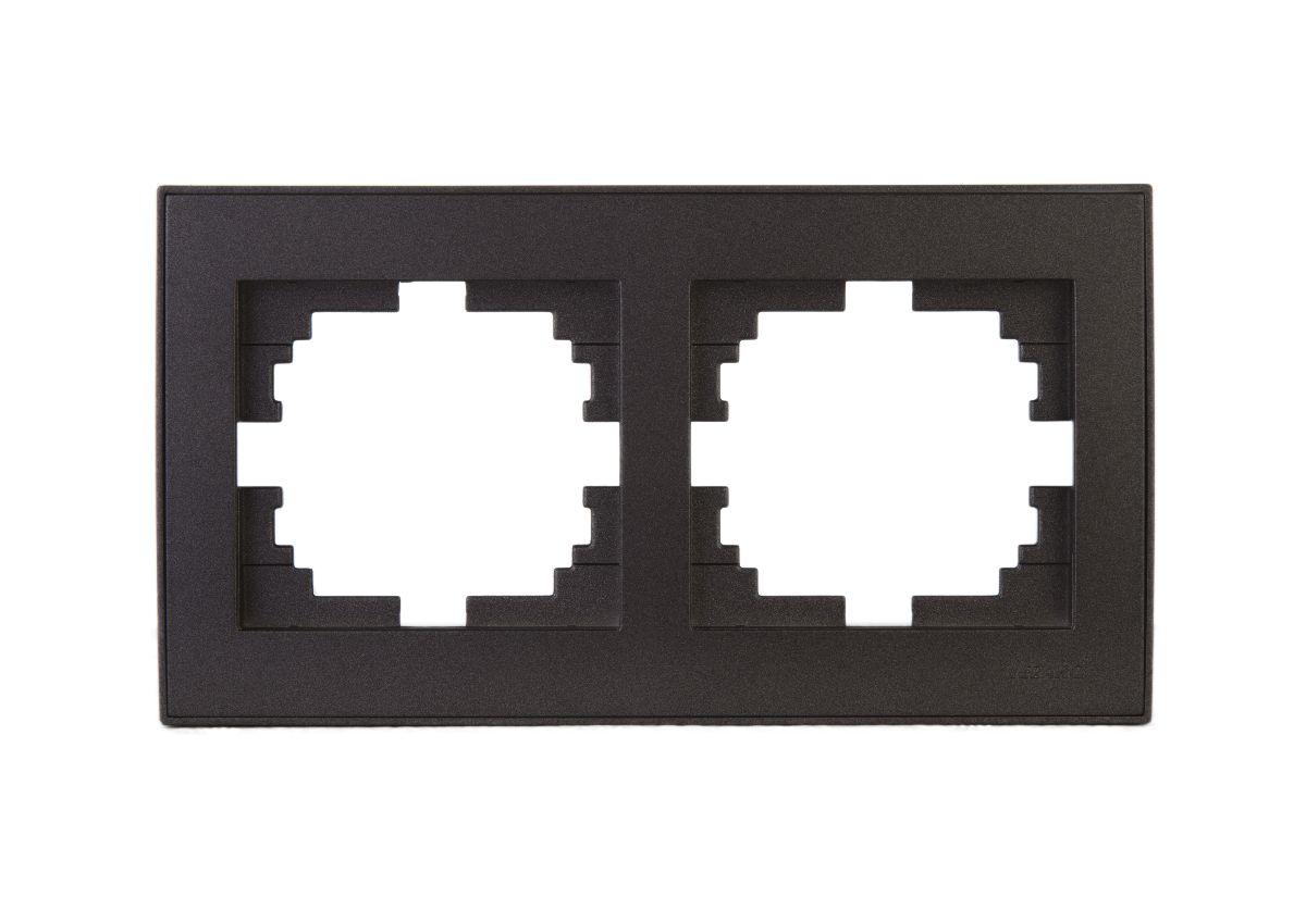 Рамка 2-местная горизонтальная Lezard Rain 703-4141-147