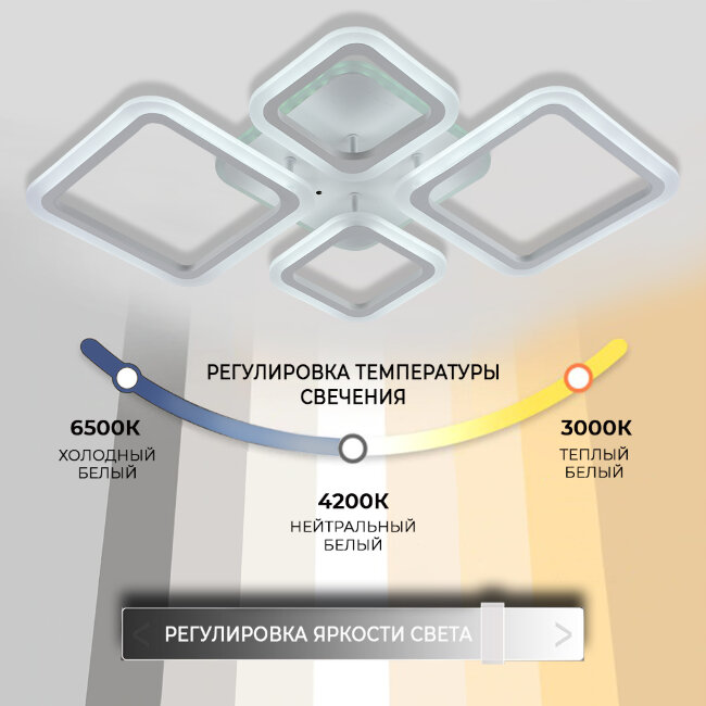 Потолочная люстра Seven Fires Makena SF5009/5C-WT-RGB