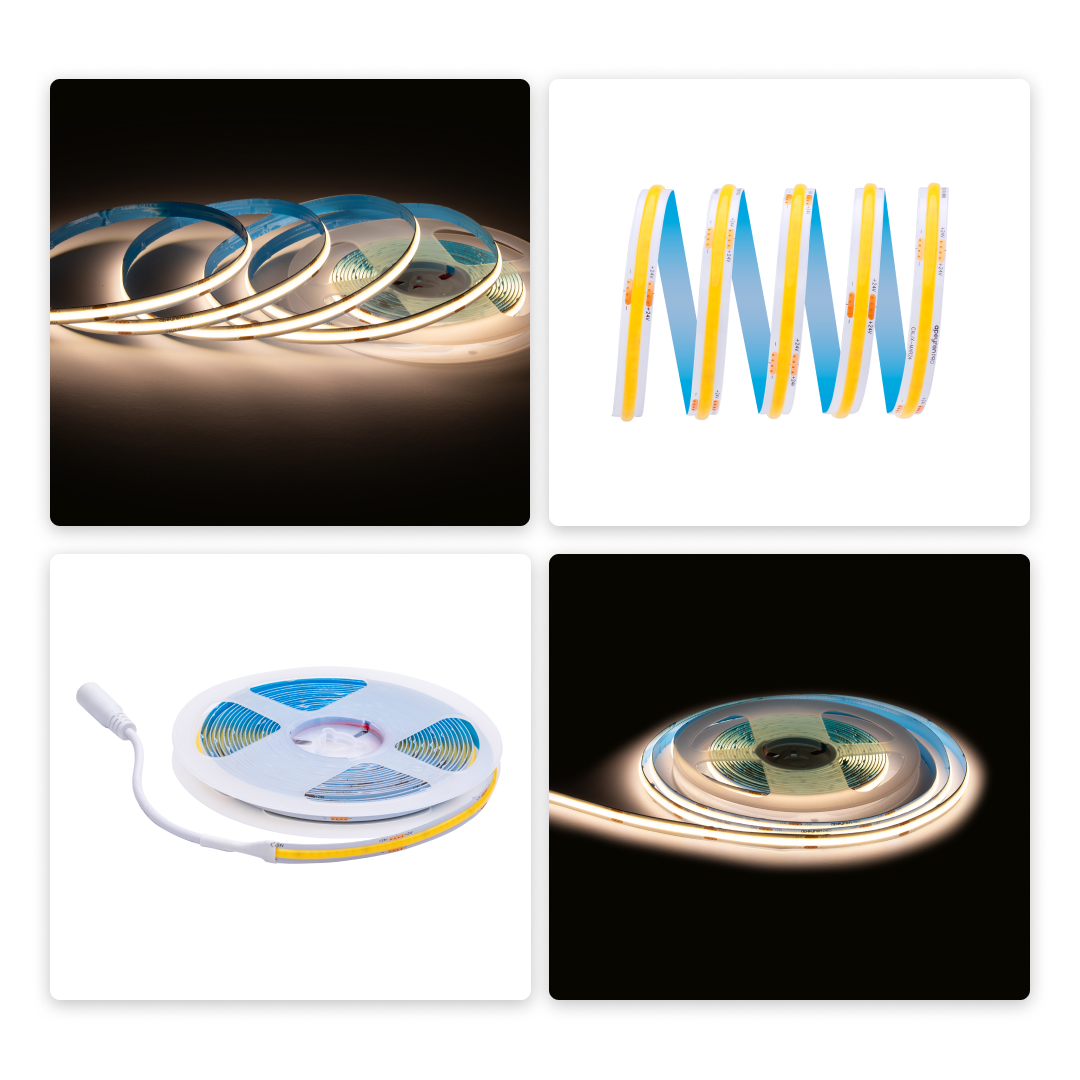 Светодиодная лента Apeyron 24В COB 15Вт/м 3000К 5м IP20 00-480