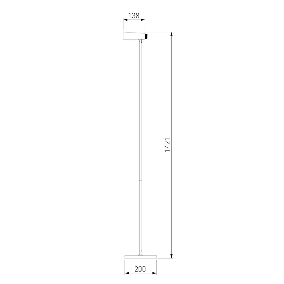 Торшер Eurosvet Joel 80430/1 черный/золото
