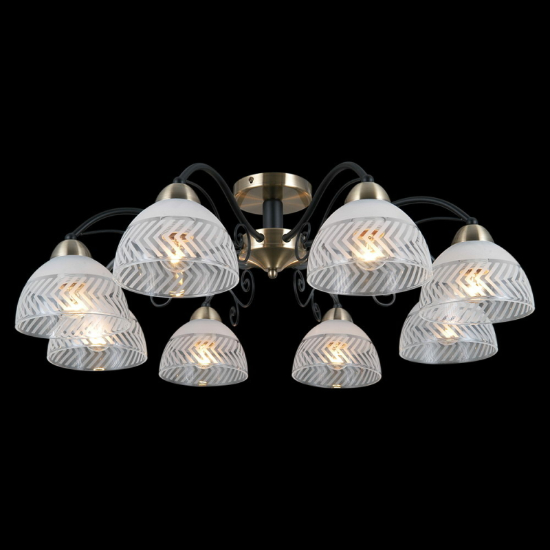 Люстра на штанге Illumico IL0435-8CSQ-79 AB BK