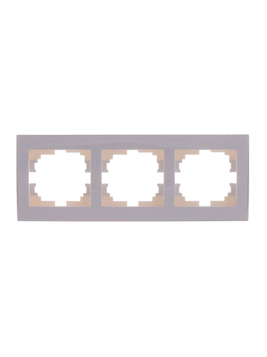 Рамка 3-местная горизонтальная Lezard Rain 703-0202-148