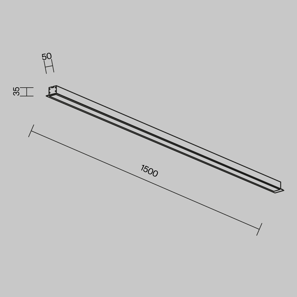 Линейный встраиваемый светильник Maytoni Technical LL313005