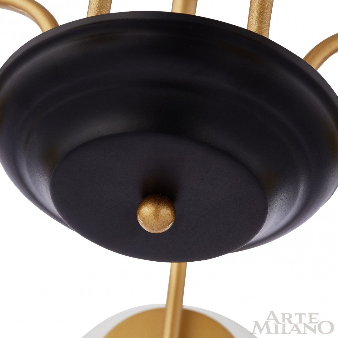 Люстра на штанге Arte Milano Napoli 312066/D940/8 BS/BK
