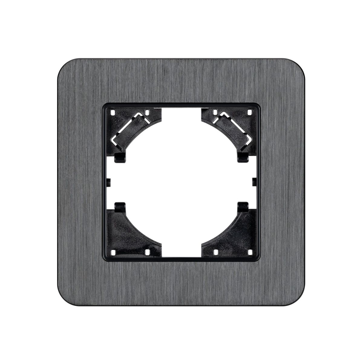 Рамка алюминиевая на 1 пост Arlight FRM-AKIRY-AL-1-BK 049681